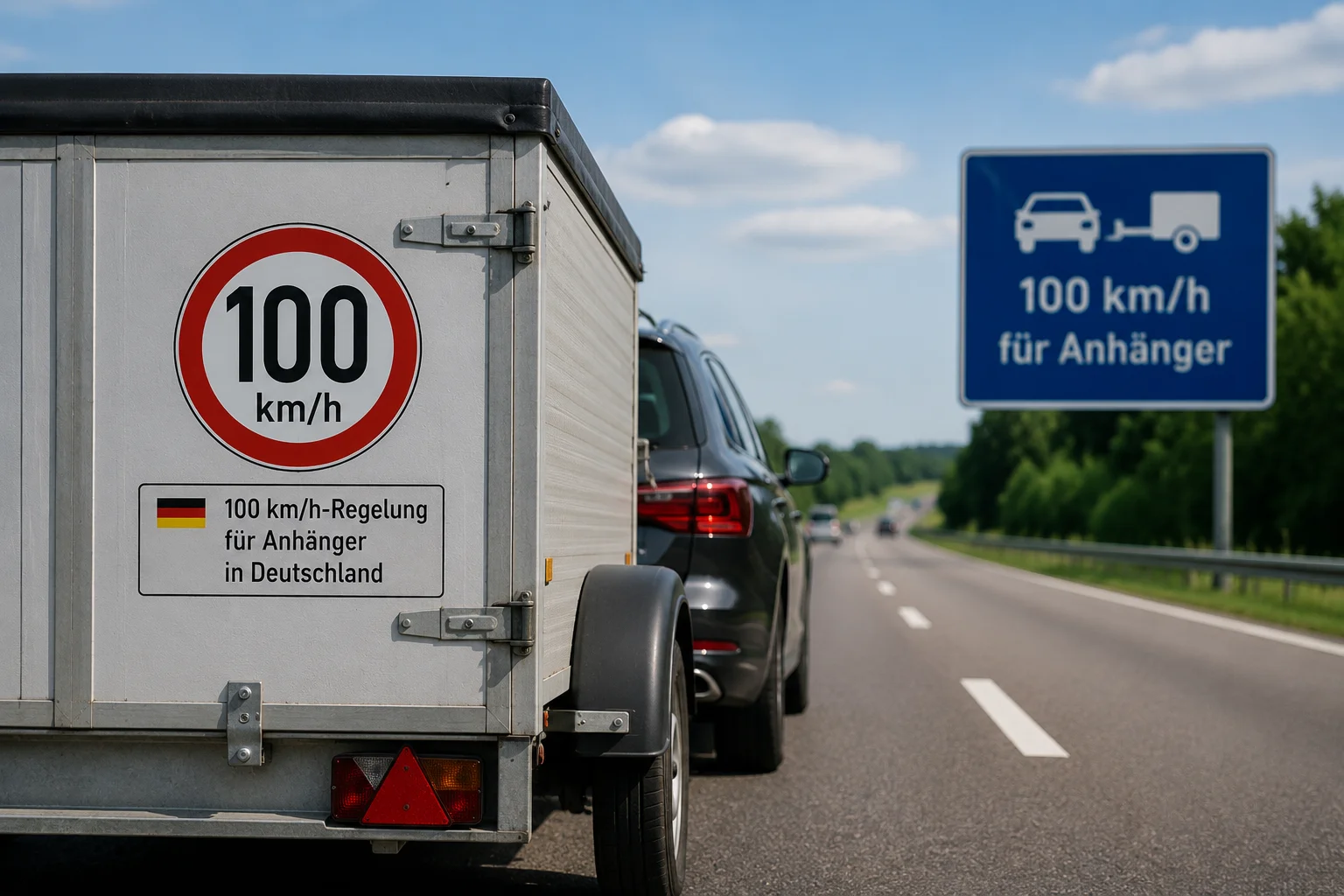 100 km/h-Regelung für Anhänger